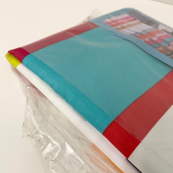 Lila Shower Curtain without Rings Stripes Bathroom 71 x 71 Inch - Picture 11 of 13